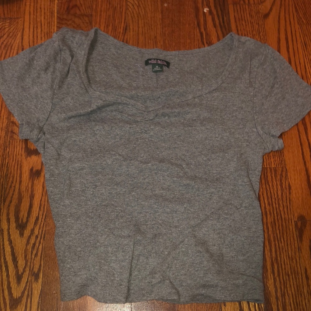 Gray shirt